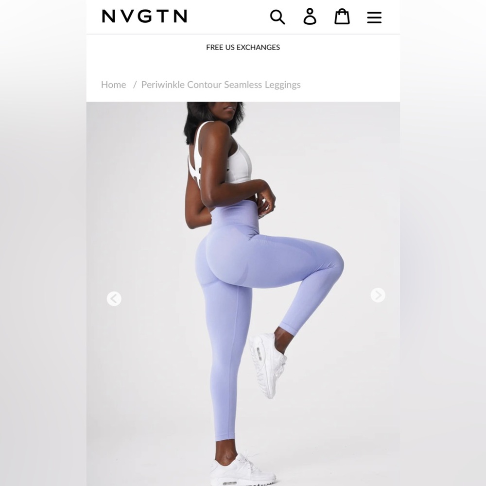 Periwinkle Contour Seamless Leggings